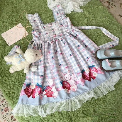 Japanese Lolita Strawberry Dress - Anilovers