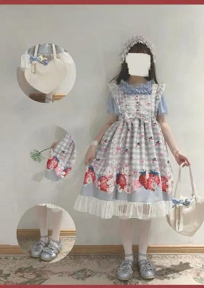 Japanese Lolita Strawberry Dress - Anilovers