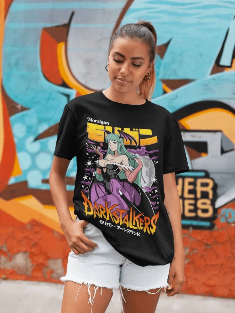 Morrigan Aensland T-shirt Darkstalkers - Anilovers