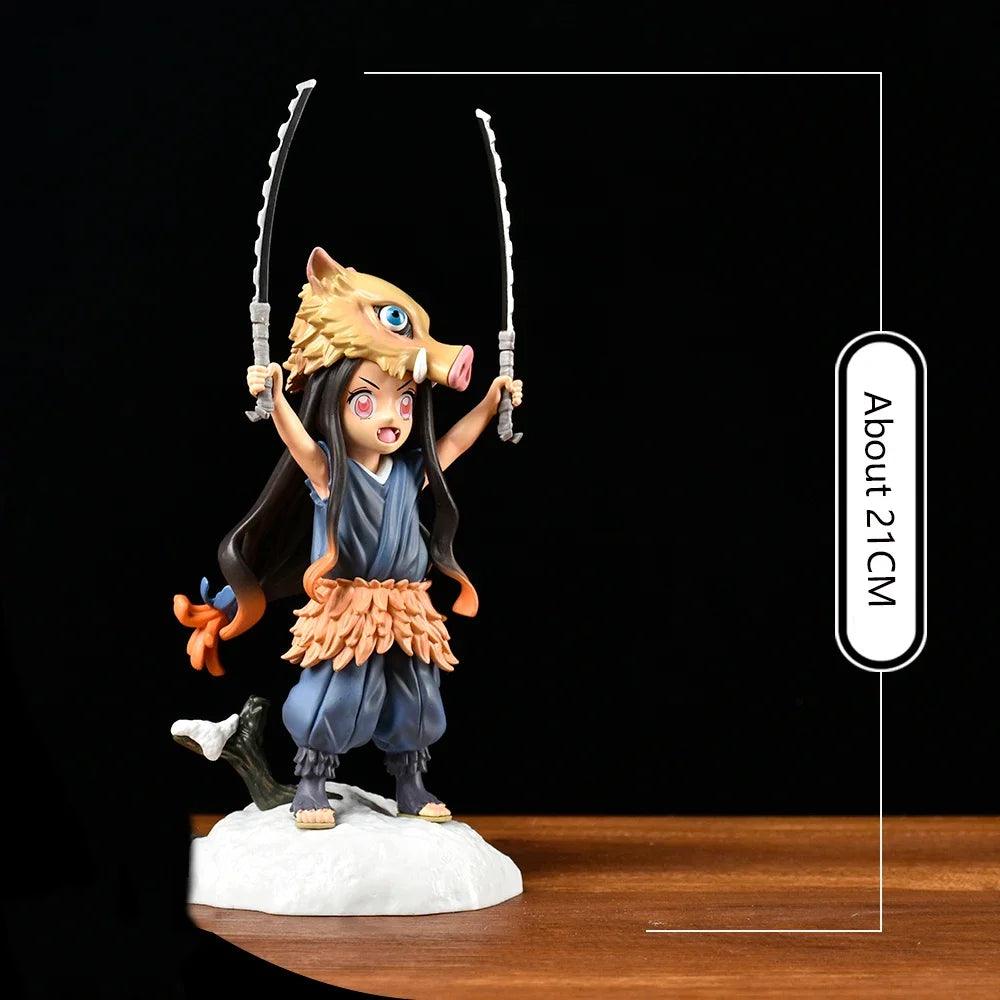 Demon Slayer Pig's Head Kamado Nezuko Figurine 19CM - Anilovers