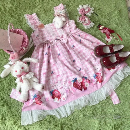 Japanese Lolita Strawberry Dress - Anilovers