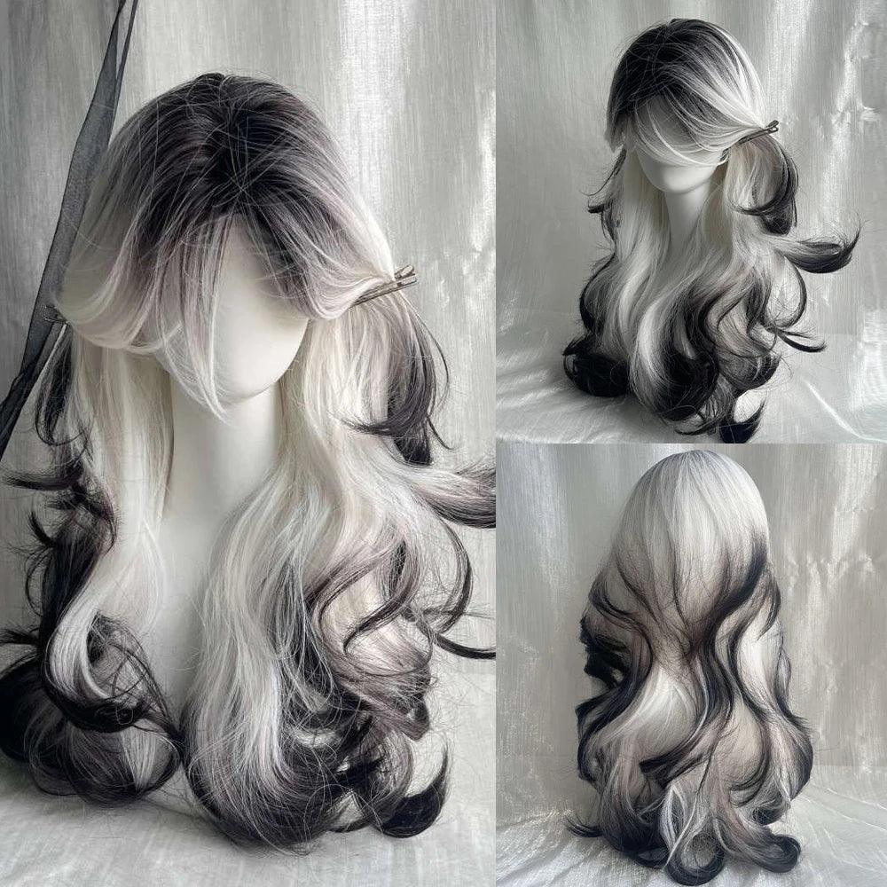 Synthetic Long Wave Fluffy Wig Lolita - Anilovers