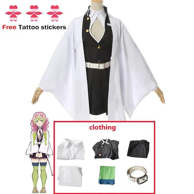 Demon Slayer Kanroji Mitsuri Cosplay Full Set - Anilovers