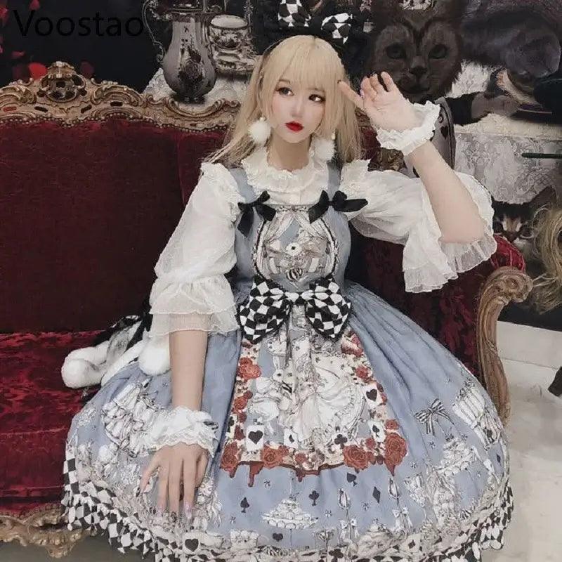 Japanese Lolita Dress - Goth Vintage style - Anilovers