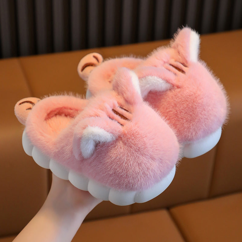 Kawaii Kitten Themed Cotton Slippers 🐾 - Anilovers